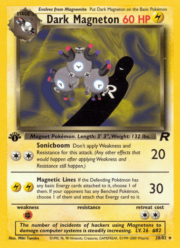 Dark Magneton, carta 28 de Team Rocket