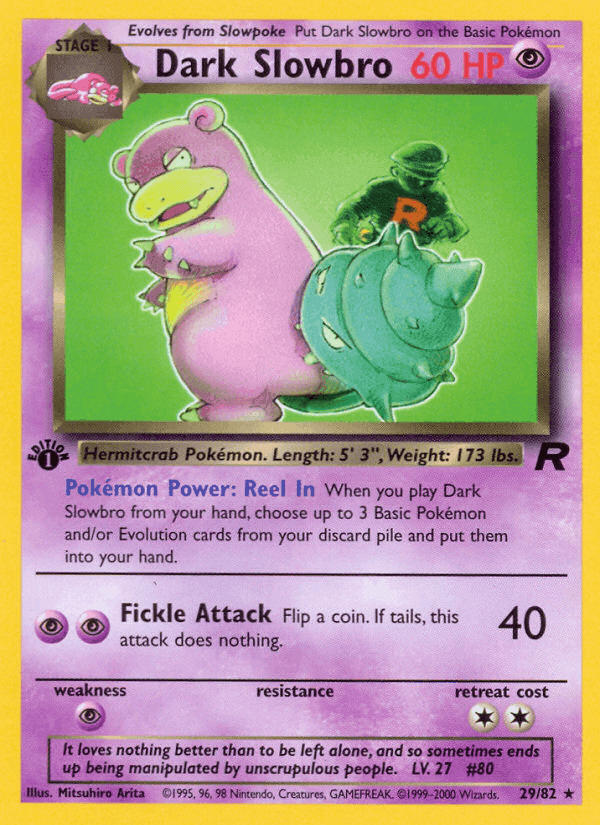 Dark Slowbro, carta 29 de Team Rocket