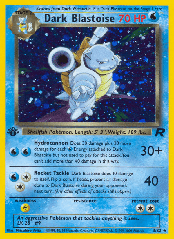 Dark Blastoise, carta 3 de Team Rocket