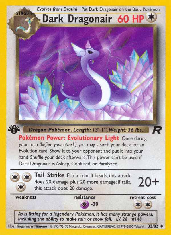 Dark Dragonair, carta 33 de Team Rocket