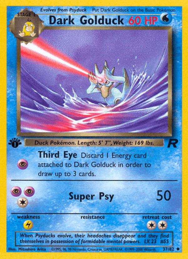 Dark Golduck, carta 37 de Team Rocket