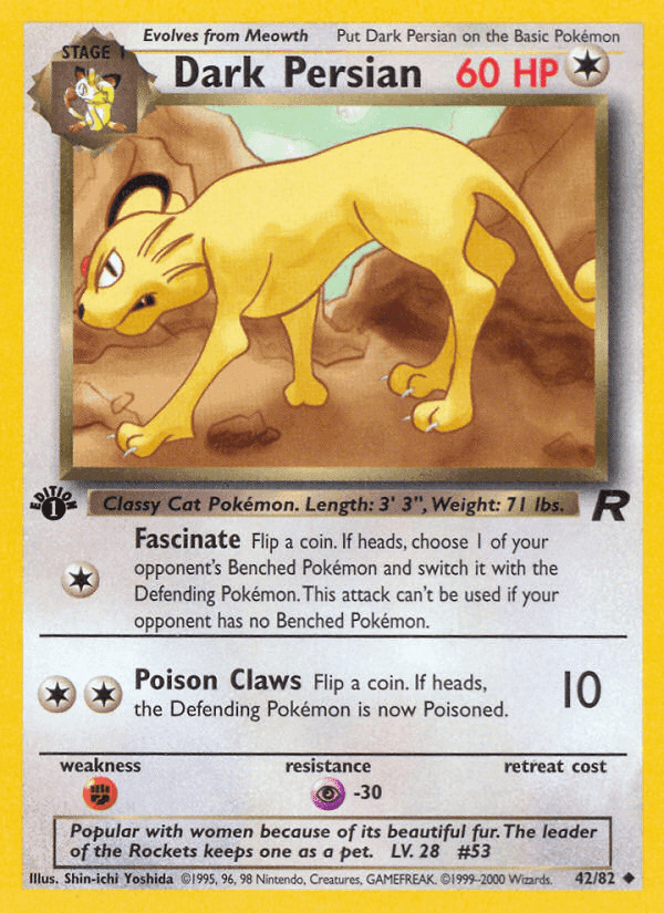 Dark Persian, carta 42 di Team Rocket