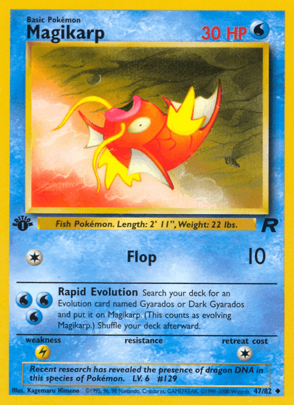 Magikarp, carta 47 de Team Rocket