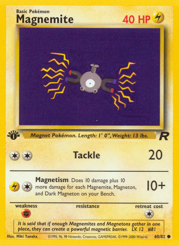 Magnemite, carta 60 de Team Rocket