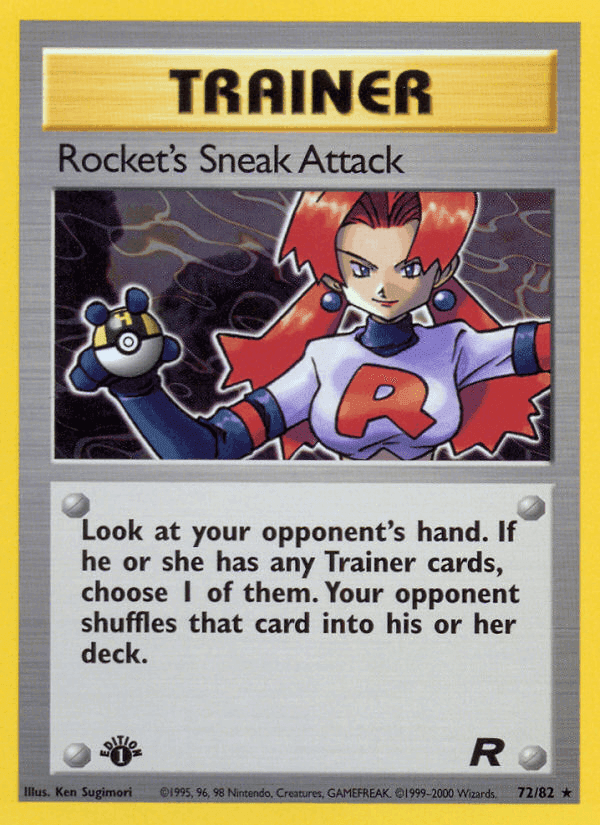Rocket's Sneak Attack, card 72 from Team Rocket