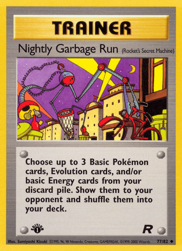 Nightly Garbage Run, card 77 from Team Rocket