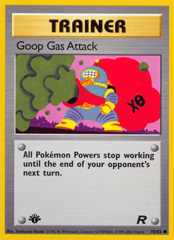 Goop Gas Attack, card 78 from Team Rocket