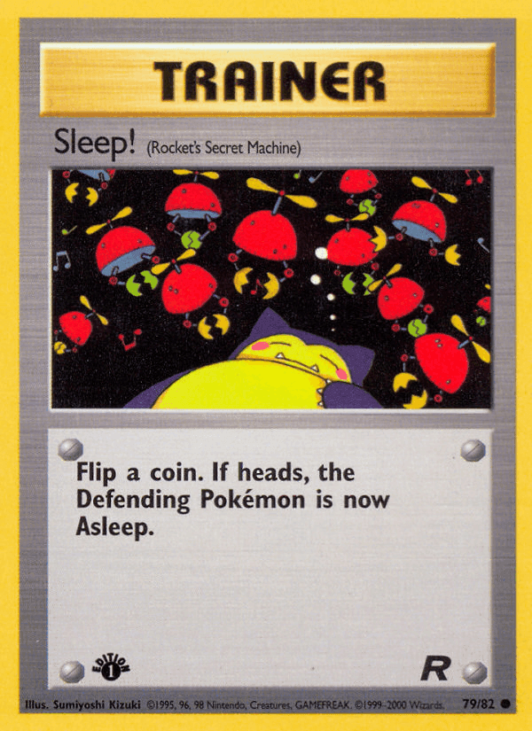 Sleep!, card 79 from Team Rocket