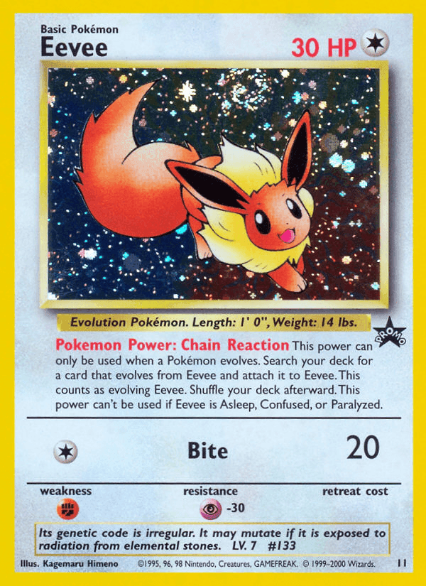 Eevee, carta 11 di Wizards Black Star Promos