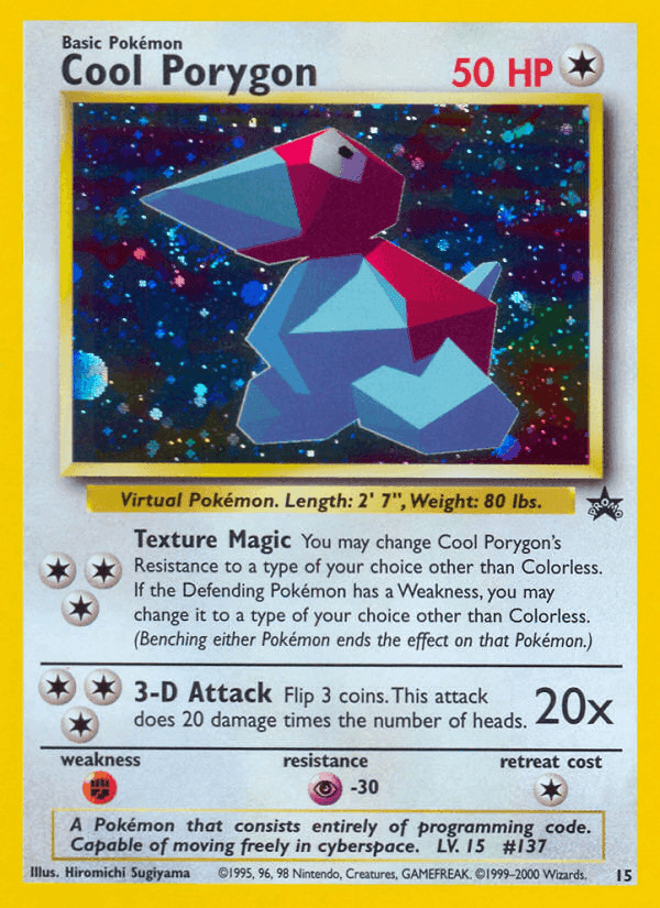 Cool Porygon, carta 15 di Wizards Black Star Promos