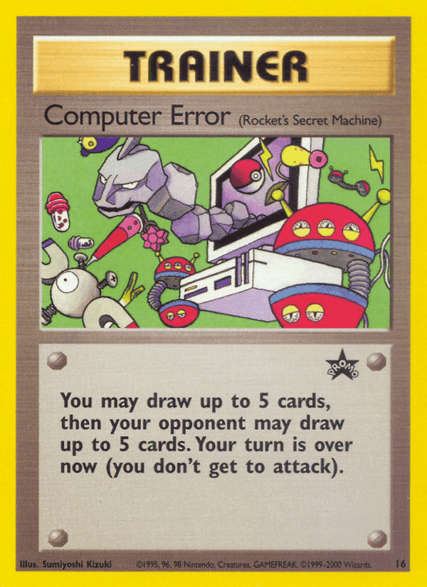 Computer Error, carta 16 de Wizards Black Star Promos