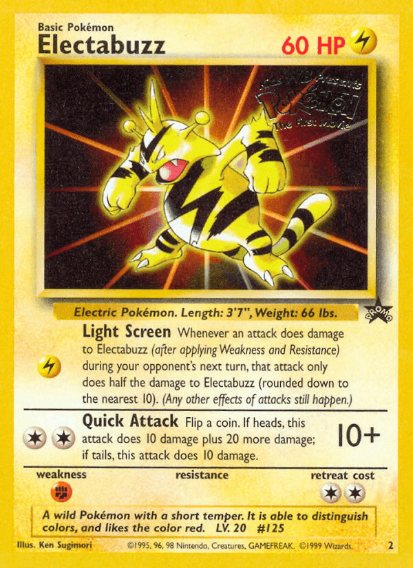 Élektek, carte 2 de Wizards Black Star Promos