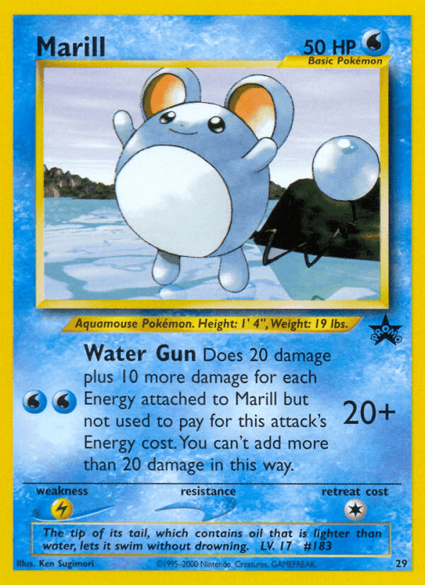Marill, carta 29 di Wizards Black Star Promos