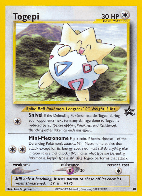 Togepi, carta 30 di Wizards Black Star Promos