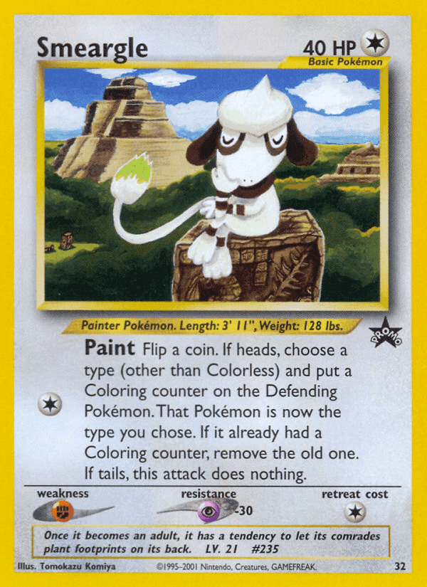 Smeargle, carta 32 di Wizards Black Star Promos