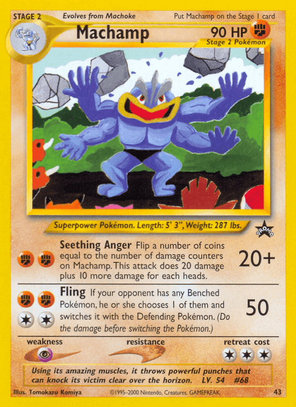Machamp, carta 43 di Wizards Black Star Promos