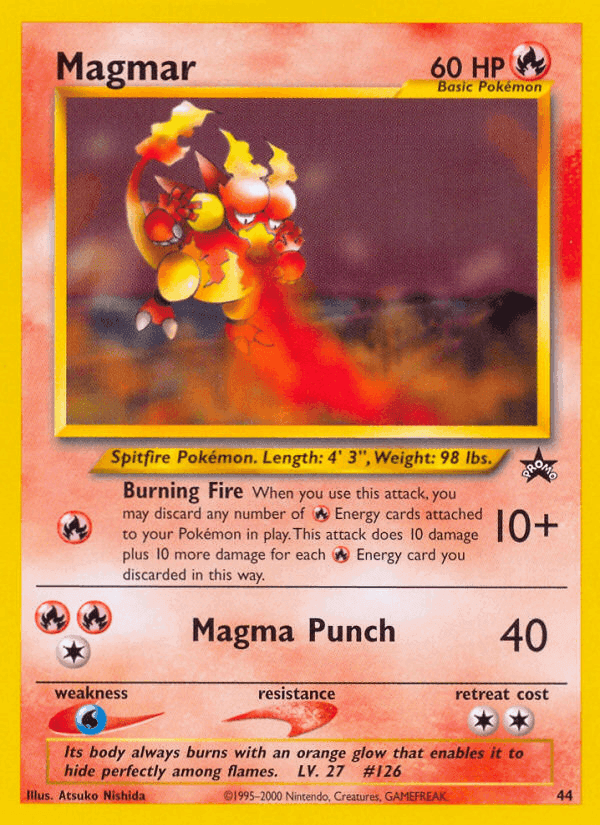 Magmar, carta 44 di Wizards Black Star Promos