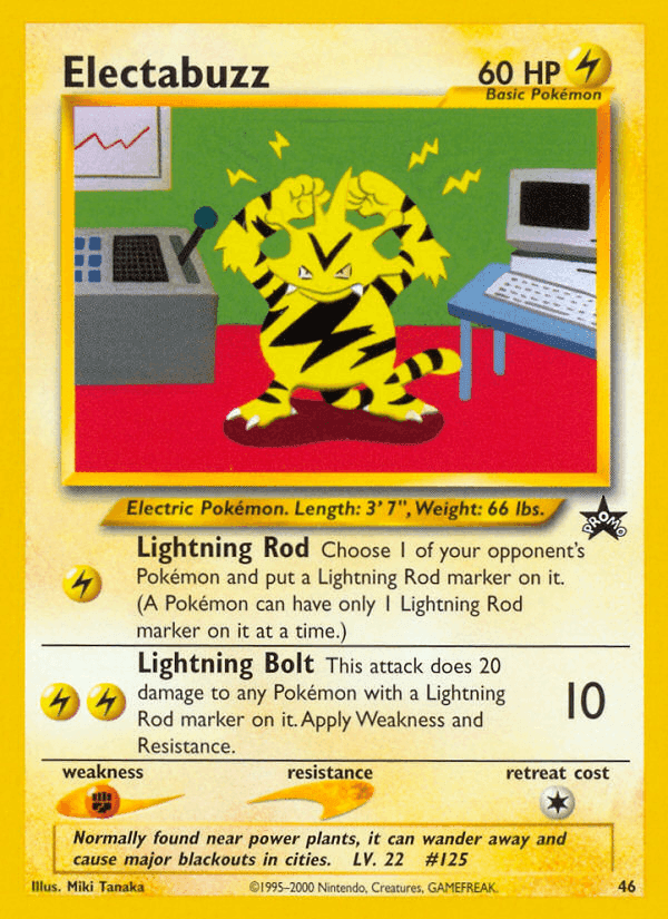 Electabuzz, carta 46 di Wizards Black Star Promos