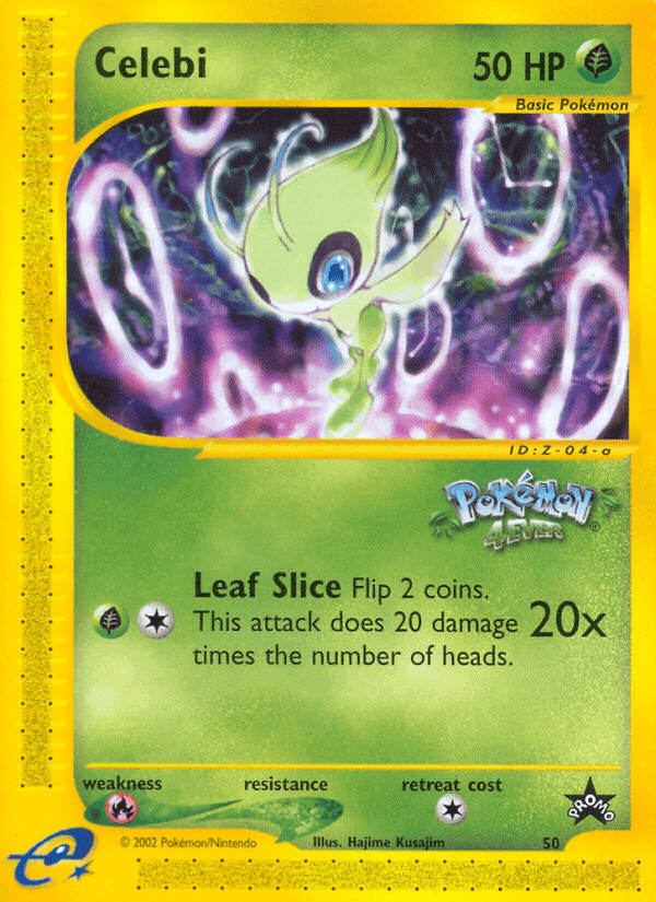 Celebi, carta 50 de Wizards Black Star Promos