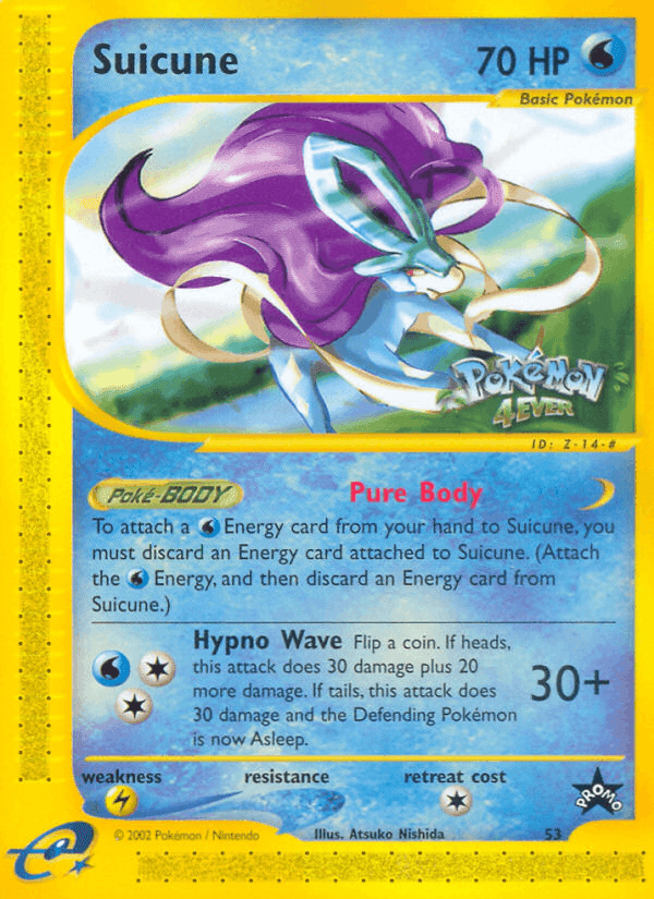 Suicune, carte 53 de Wizards Black Star Promos