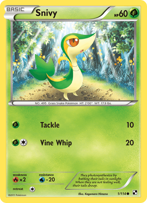 Snivy, carte 1 de Black & White