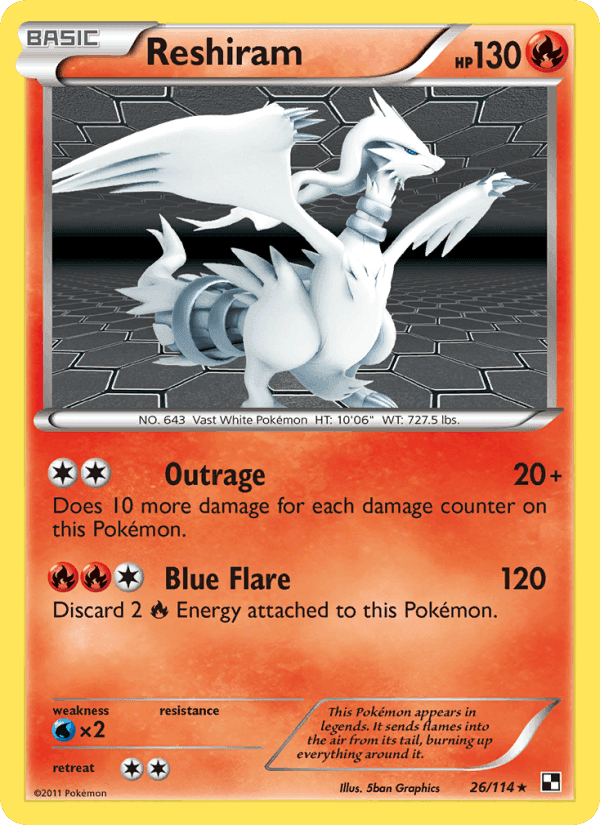 Black & White の 26 番、Reshiram