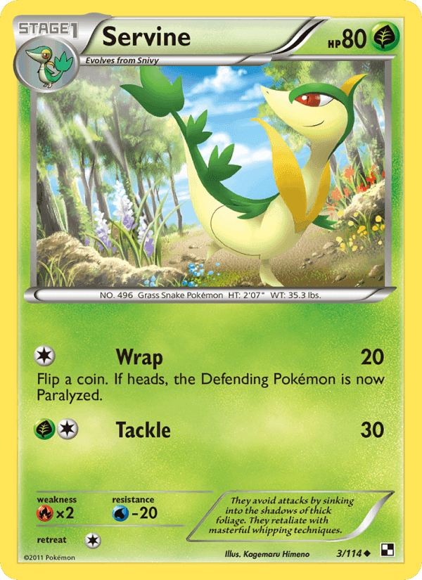 Servine, card 3 from Black & White
