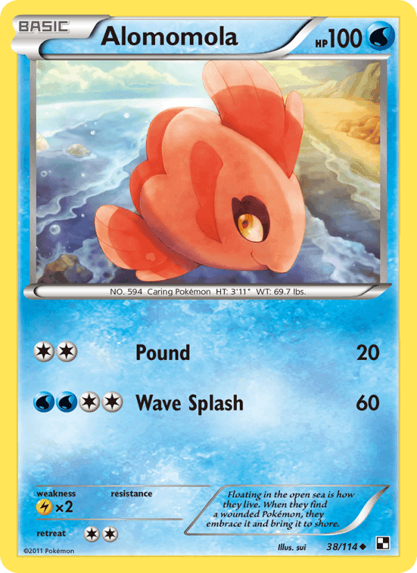 Alomomola, card 38 from Black & White