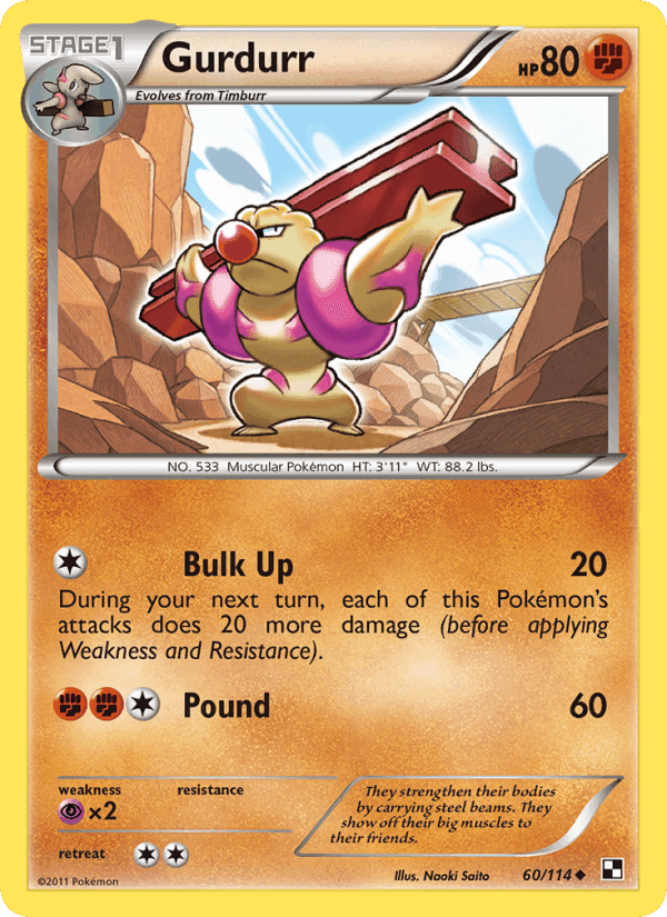 Gurdurr, card 60 from Black & White