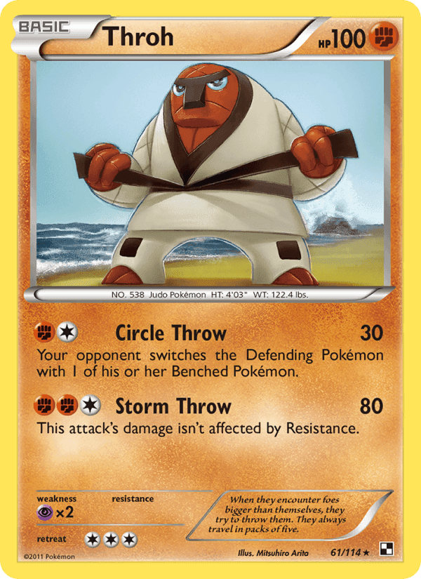 Throh, card 61 from Black & White