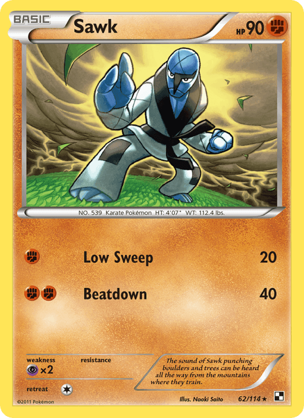Sawk, card 62 from Black & White