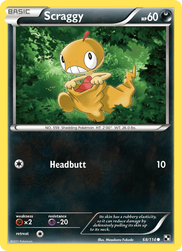 Scraggy, card 68 from Black & White