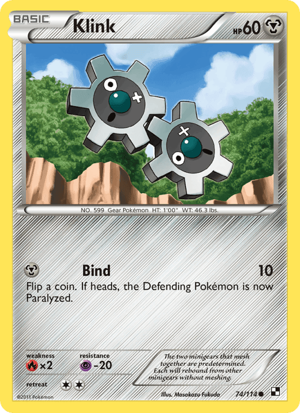 Klink, card 74 from Black & White