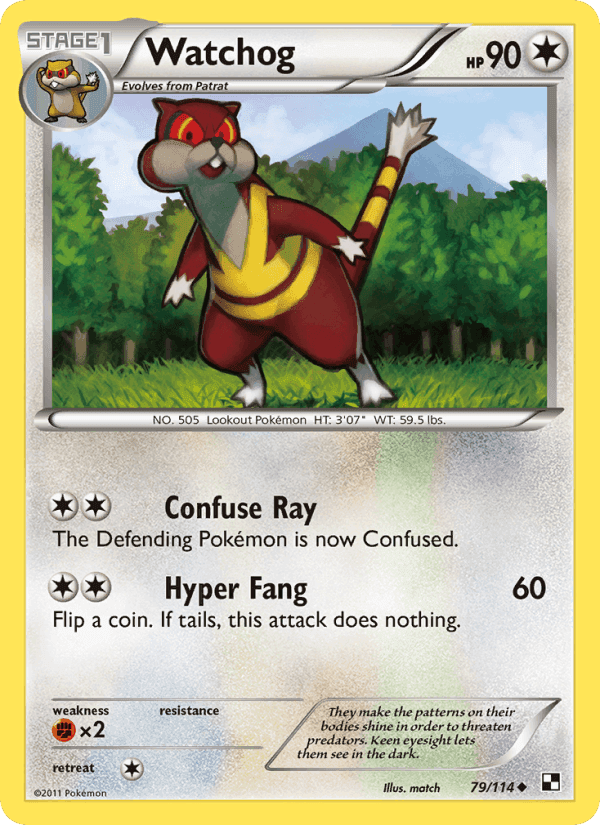 Watchog, card 79 from Black & White