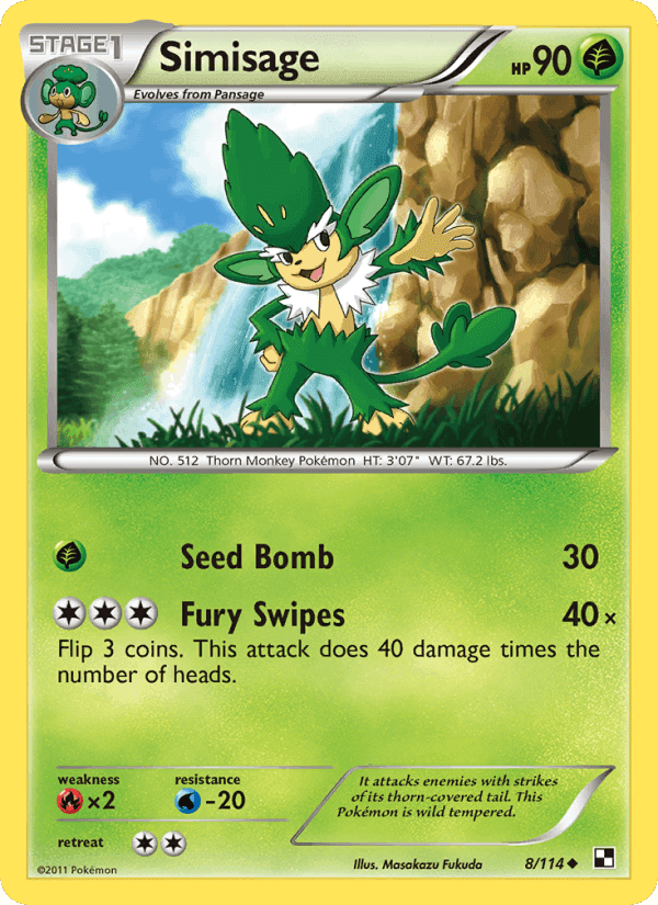 Simisage, card 8 from Black & White