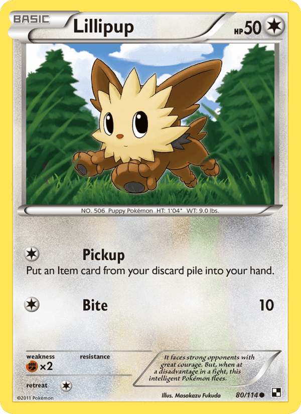 Lillipup, card 80 from Black & White