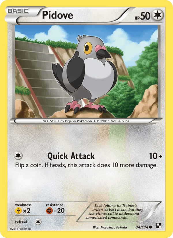 Pidove, card 84 from Black & White