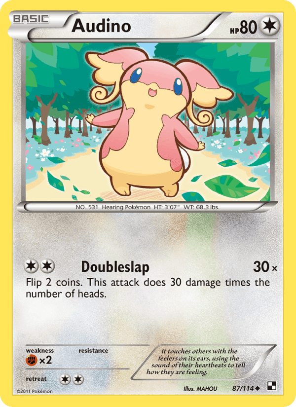 Audino, card 87 from Black & White