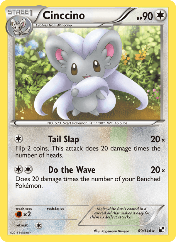 Cinccino, card 89 from Black & White