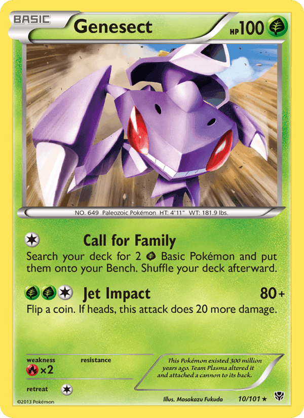 Genesect, card 10 from Plasma Blast