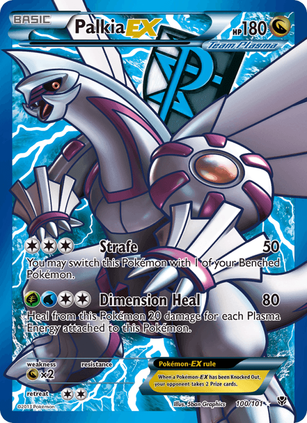 Palkia-EX, card 100 from Plasma Blast