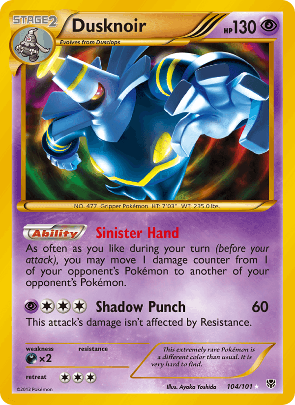 Dusknoir, carta 104 de Plasma Blast