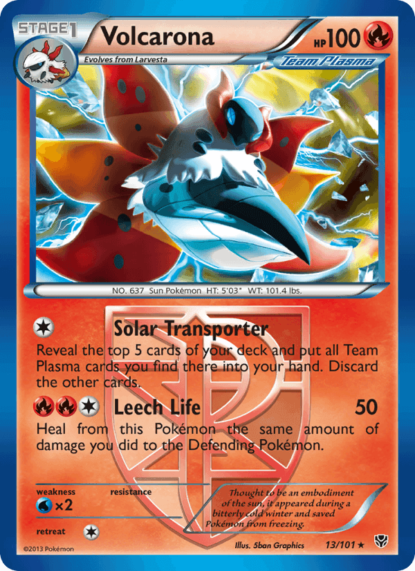Volcarona, card 13 from Plasma Blast