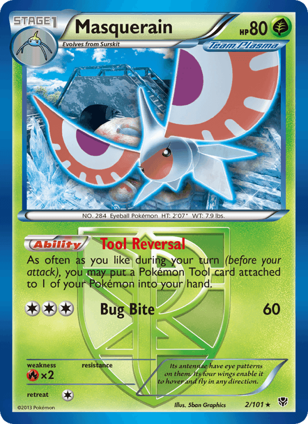 Masquerain, carta 2 de Plasma Blast