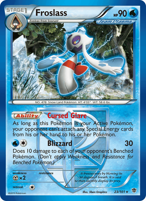Froslass, card 23 from Plasma Blast