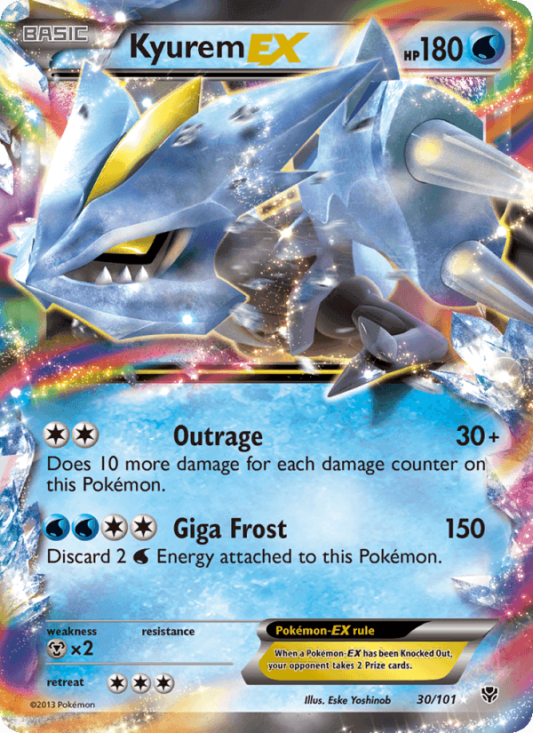 Kyurem-EX, card 30 from Plasma Blast