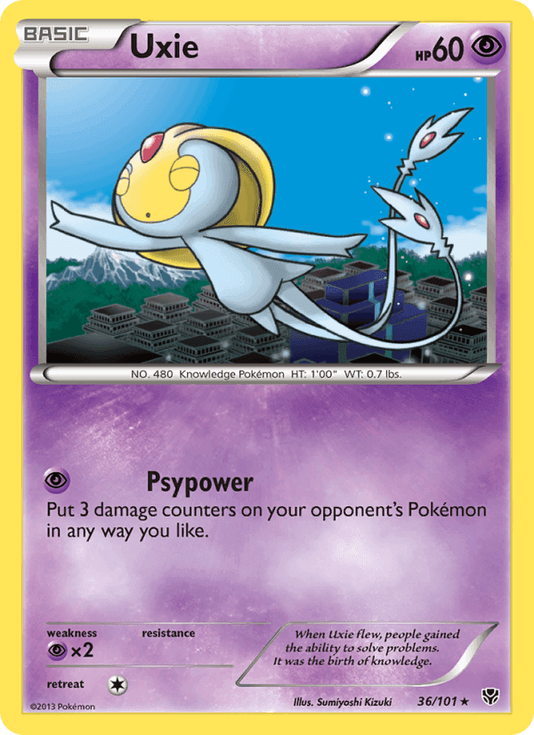Uxie, card 36 from Plasma Blast