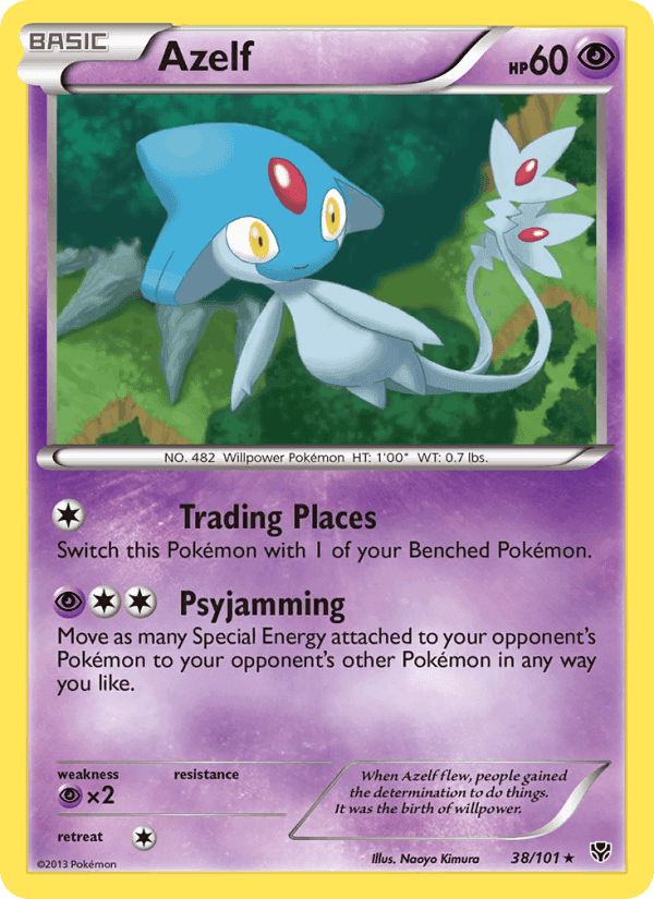 Azelf, card 38 from Plasma Blast