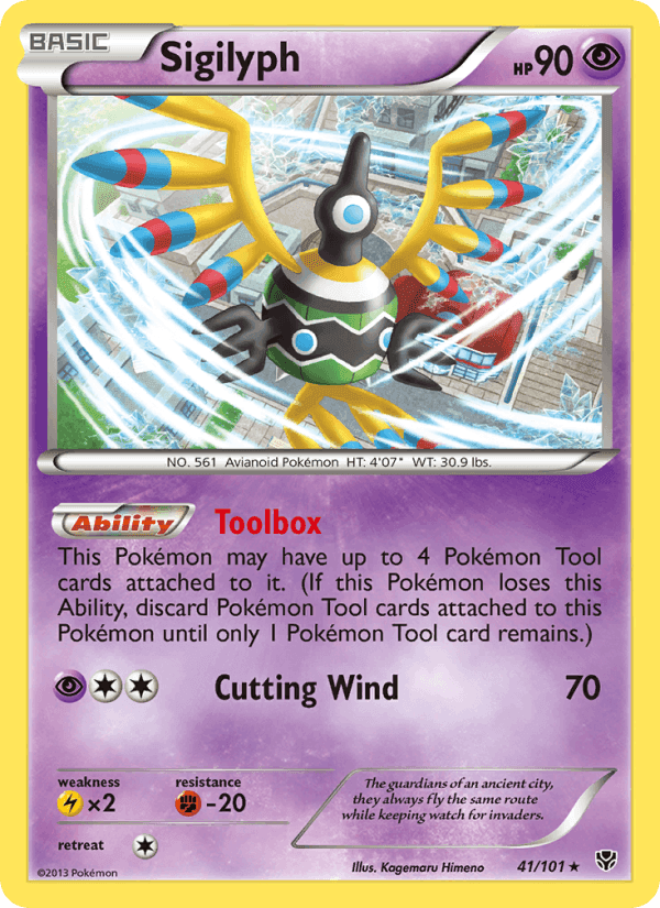 Sigilyph, carte 41 de Plasma Blast