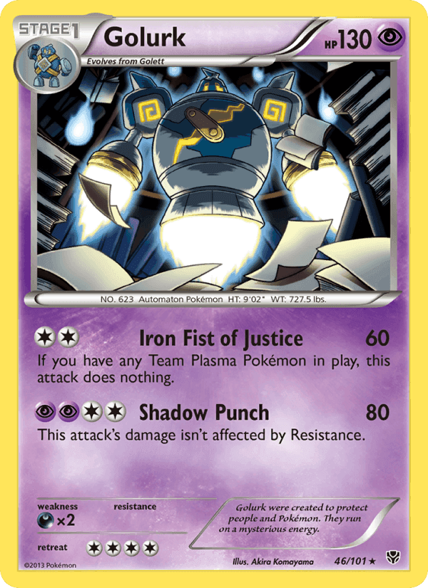 Golurk, card 46 from Plasma Blast